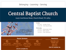 Tablet Screenshot of centralbaptist1873.org